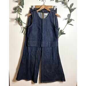 Pilcro Denim Flare Pant Set